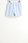 Boys Shorts  - Blue & White Stripe Shorts - Size 5 - BYS BSR - FAS016 - GEE