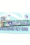 Homewares - I Love My Jack Russell Wristband Key Ring - ACBE - FAS011 - GEE