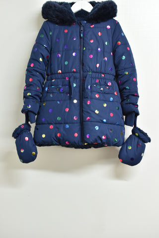 Girls Jackets - Spotty Jacket - Size 5-6Yrs - GRL GJ0 - FAS010 - GEE