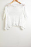 Vintage Inspired Jackets - White Crochet Vest - Size S - VJAC - FAS001 - GEE