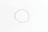 Beauty - (MHJ) 925 Silver Figaro Bracelet - ACBE - FAS007 - GEE