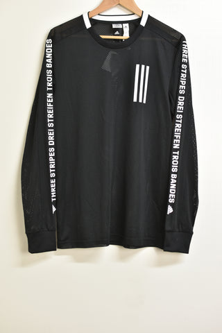 Men's Activewear - Adidas 3 Stripes T'Shirt - Size M - MACT - FAS024 - GEE