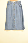 Ladies Denim - Denim Midi Skirt - Size L - LJE LSK - FAS012 - GEE