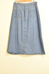 Ladies Denim - Denim Midi Skirt - Size L - LJE LSK - FAS012 - GEE