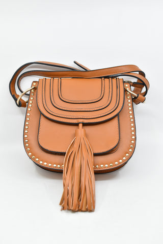 Handbags & Bags - Brown Bag With Tassel - HHB - FAS015 - GEE