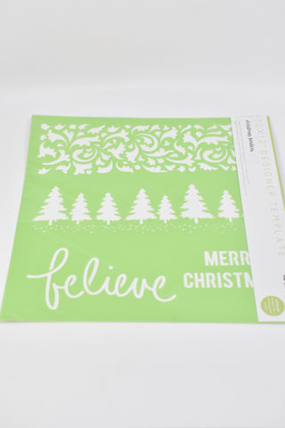 Craft - Kaiser Craft 12"x12" Template - ACBE3391 XMAS - GEE