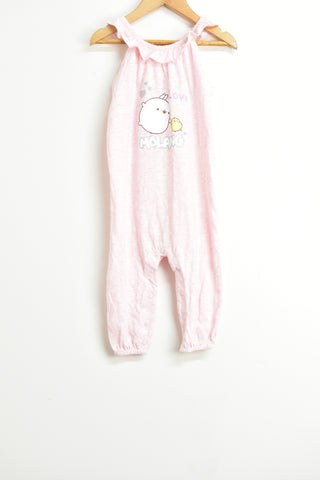 Baby Girls Jumpsuit - Molang Playsuit - Size 1 - GRL BJUM - FAS030 - GEE