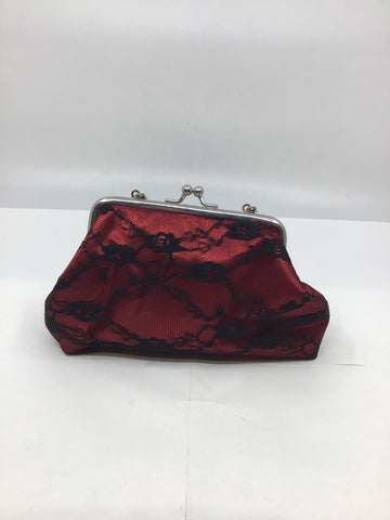 Vintage Accessories - Lace Covered Red Clutch Bag - VACC3418 HHB - GEE