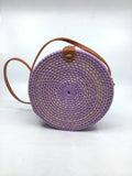 Vintage Accessories - Purple Rattan Bag - VACC3284 HHB - GEE