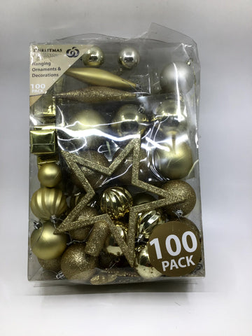 Christmas -  100 Pack Christmas Decorations - XMAS3 - FAS006 - GEE