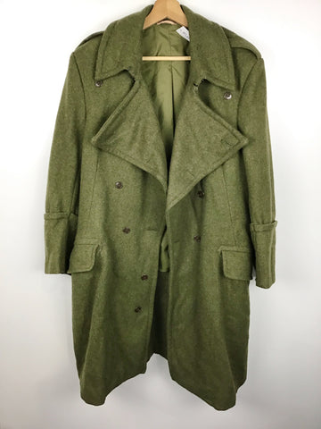 Vintage Jackets - Army Olive Heavy Greatcoat - Size S - VJAC432 - GEE