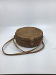 Vintage Accessories - Brown Round Rattan Bag - VACC3563 - GEE