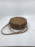 Vintage Accessories - Brown Round Rattan Bag - VACC3563 - GEE