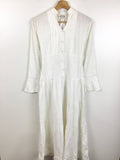 Premium Vintage Dresses & Skirts - Dressed in White Dress - Size S - PV-DRE230 - GEE