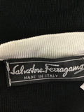 Premium Vintage Tops, Tees & Tanks - Salvatore Ferragamo Black/ White Shirt  - Size S - PV-TOP258 - GEE