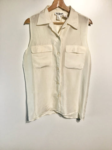 Premium Vintage Shirts/ Polos - Silk Appeal Sleeveless Shirt - Size M - PV-SHI137 - GEE