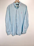 Premium Vintage Shirts/ Polos - Blue Striped Ralph Lauren Blouse - Size M - PV-SHI139 - GEE