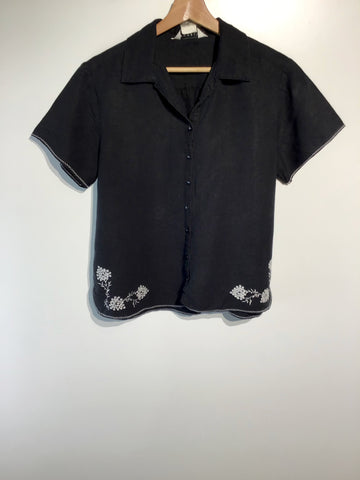 Premium Vintage Shirts/ Polos - Outfit JPR Black/White Shirt - Size M - PV-SHI142 - GEE