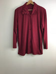 Vintage Tops - Maroon Shirt - Size M/L - VTOP2066 - GEE