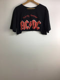 Bands/ Graphic Tees - AC/DC Cropped Tee - Size L - VBAN1691 - GEE