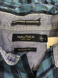 Premium Vintage Shirts/ Polos - Blue Checked Nautica Button Down - Size L - PV-SHI164 - GEE