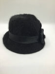 Woman's Hats - Black Fur Hat - WHX112 - GEE
