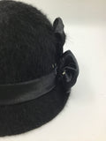 Woman's Hats - Black Fur Hat - WHX112 - GEE