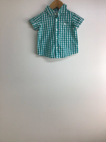 Baby Boys Shirts - Green Check Shirt - Size 3-6 Months - BYS1011 BABS - GEE