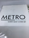 Manchester - Metro Queen Quilt Cover Set - BXED372 - GEE