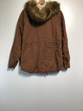 Ladies Jackets - Brown Jacket With Fur Lining - Size US 4/AUS S - LJ0567 - GEE