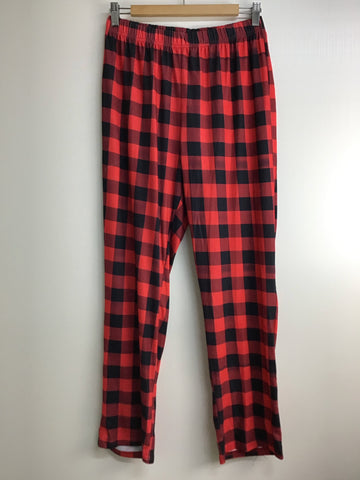 Ladies Miscellaneous - Red & Black Checkered PJ Pants - Size M - LMIS559 - GEE