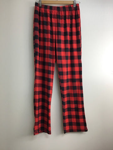Ladies Miscellaneous - Red & Black Checkered PJ Pants - Size M - LMIS560 - GEE