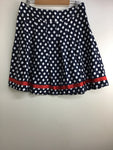 Vintage Inspired Bottoms - Navy spotted skirt - Size L - VBOT1600 - GEE