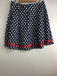 Vintage Inspired Bottoms - Navy spotted skirt - Size L - VBOT1600 - GEE