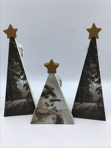 Christmas - Table Top Set of 3 Trees - XMAS1365 - GEE