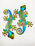 Giftware - 37cm Colourful Glass Lizard - NACCE - GEE