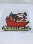 Christmas - Santa In Sleigh Window Sticker - XMAS1316 - GEE