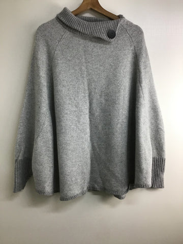 Ladies Knitwear - Grey Knit - Size M - LW0882 - GEE