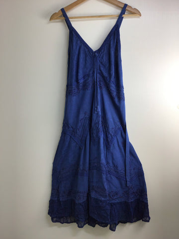 Vintage Inspired Dresses - Blue Dress - Size S - VDRE2030 - GEE