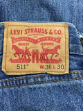 Mens Denim - Levi Strauss & Co (511) - Size 36 - MJE339 MPLU - GEE