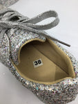 Children's Shoes - Silver Glitter Flat Shoes - Size 38 - CS0200 - GEE