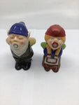 Vintage Accessories - Kissing Gnomes Ceramic Salt and Pepper Shaker Set - VACC3363 - GEE