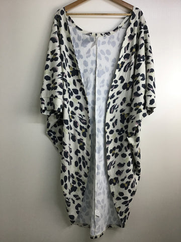 Ladies Knitwear - Printed Duster Coat - Size M/L - LW0911 - GEE