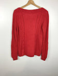 Premium Vintage Jackets & Knits - Ladies Red Wide Neck Tommy Hilfiger - Size S - PV-JAC170 - GEE