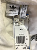 Premium Vintage Jackets & Knits - White Adidas Cropped Hoodie - Size XS - PV-JAC184 - GEE