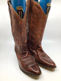 Premium Vintage Footwear And Accessories -  Mens Dan Post El Paso Chestnut Brown Leather Western Boots - Size 8D  - PV-FOO73 - GEE