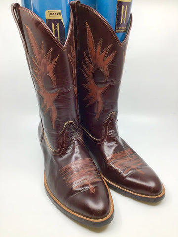 Premium Vintage Footwear And Accessories - Mens Nitro Brown Western Boots - Size 11 - PV-FOO67 - GEE