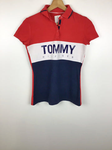 Premium Vintage Tops,Tees & Tanks - Womens Tommy Hilfiger Polo Shirt  - Size 2XS - PV-TOP195 - GEE