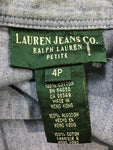 Premium Vintage Tops,Tees & Tanks - Lauren Jeans Co Denim Wrap Shirt - Size 4 - PV-TOP202 - GEE