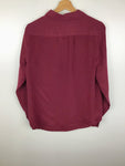 Premium Vintage Tops,Tees & Tanks - J.Crew Maroon Button Up Shirt - Size 6 - PV-TOP203 - GEE